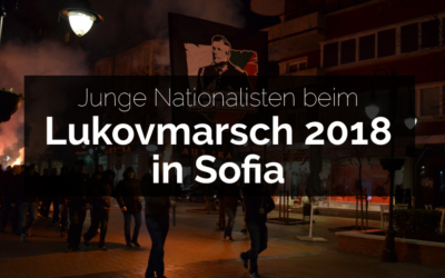 BAK Europa: Junge Nationalisten beim Lukovmarsch 2018 in Sofia