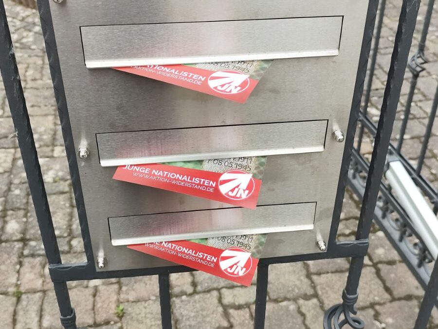 Flugblattverteilungen im Wartburgkreis.