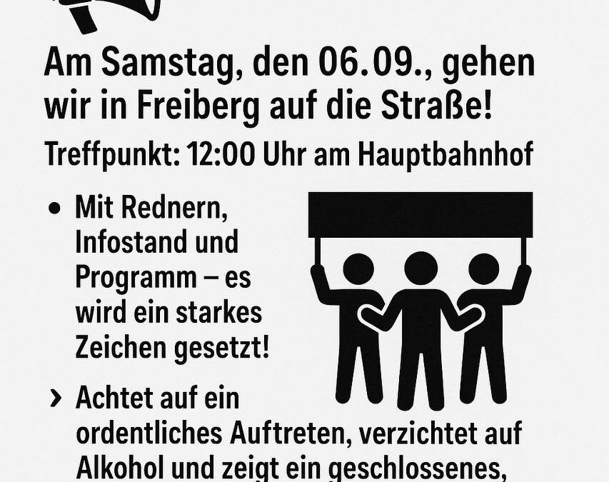 Demonstration in Freiberg!