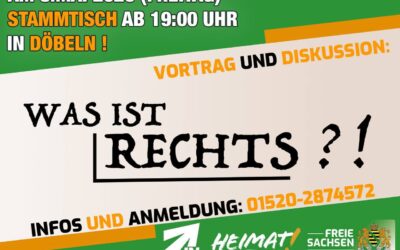 Einladung zum großen Stammtisch in Döbeln!