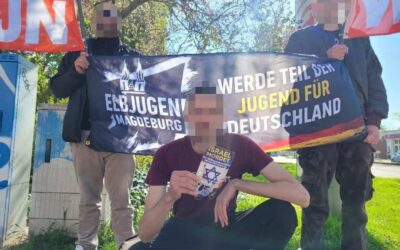 Flugblattverteilung in Magdeburg